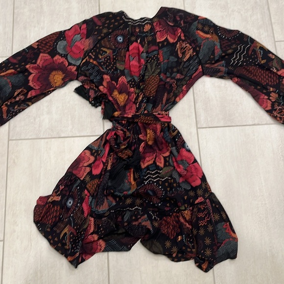 Farm Rio Black River Creatures Mini Dress Size Small - Picture 3 of 4